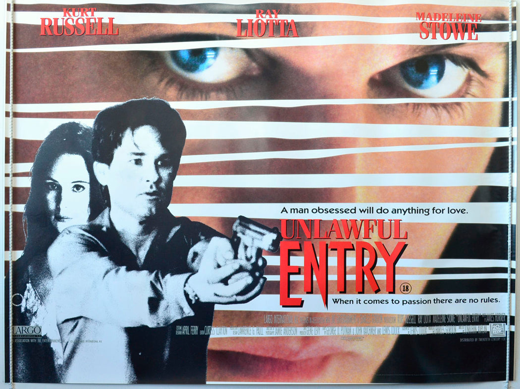 Unlawful Entry Original British Quad Poster - Movie Poster