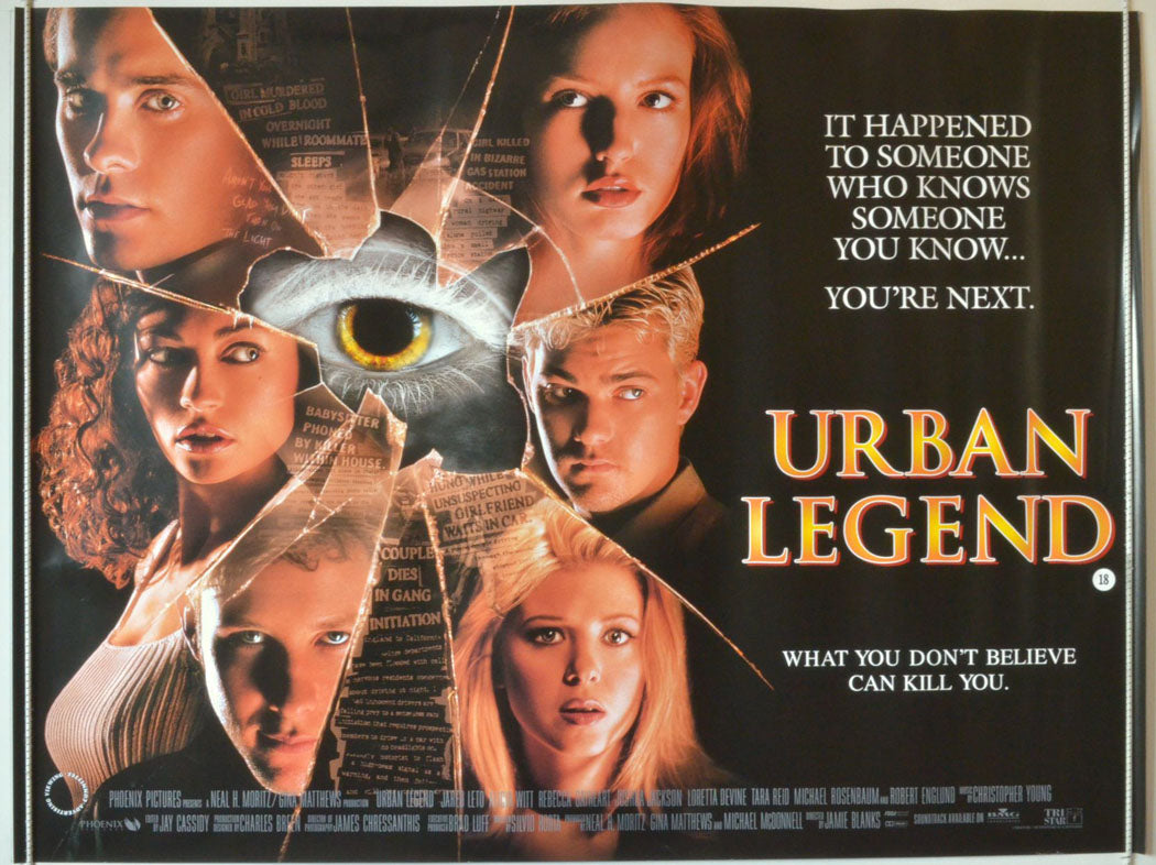 Urban Legend  Original British Quad Poster - Movie Poster