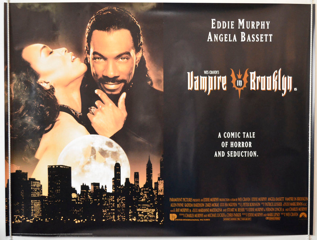 Vampire In Brooklyn Original British Quad Poster - Movie Poster