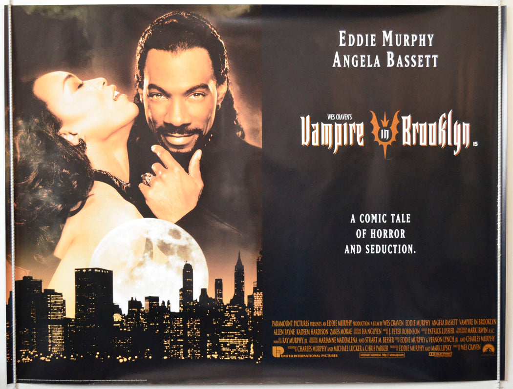 Vampire In Brooklyn Original British Quad Poster - Movie Poster