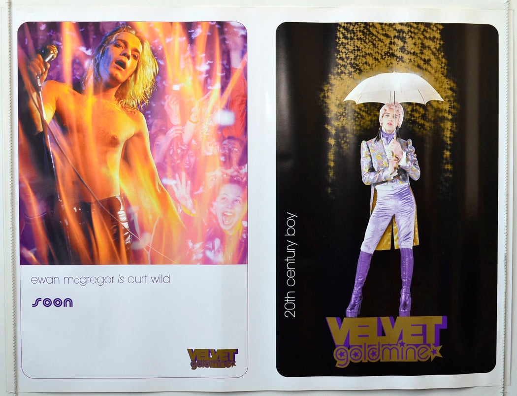 Velvet Goldmine   (Ewan McGregor - Teaser / Advance Version)  Original British Quad Poster - Movie Poster