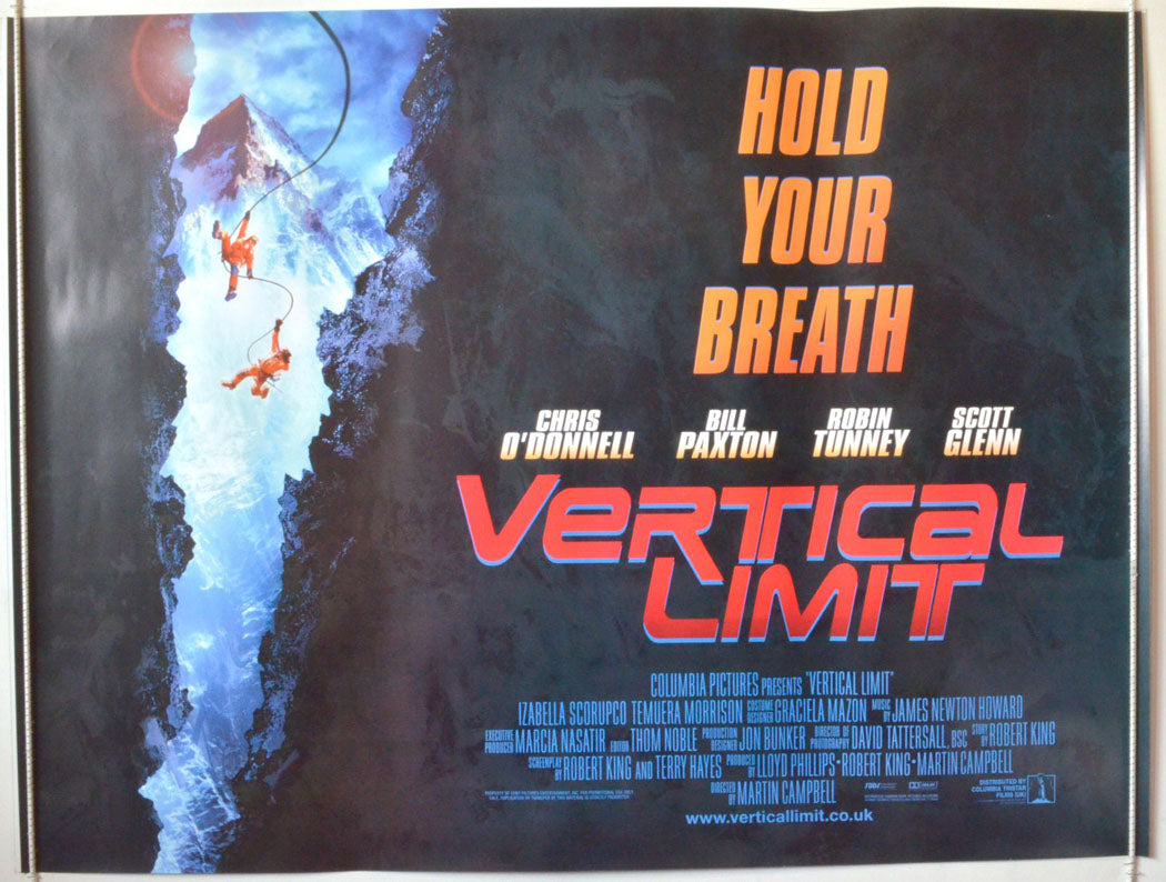 Vertical Limit  Original British Quad Poster - Movie Poster