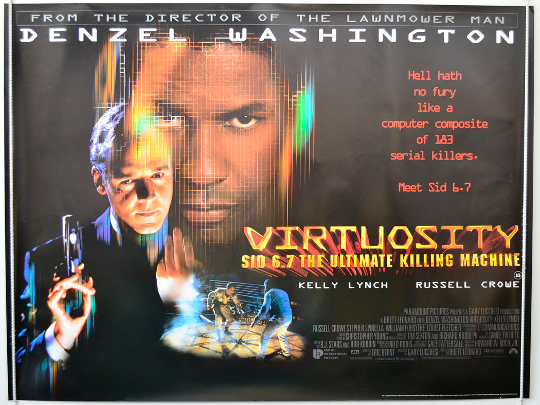 Virtuosity Original British Quad Poster - Movie Poster