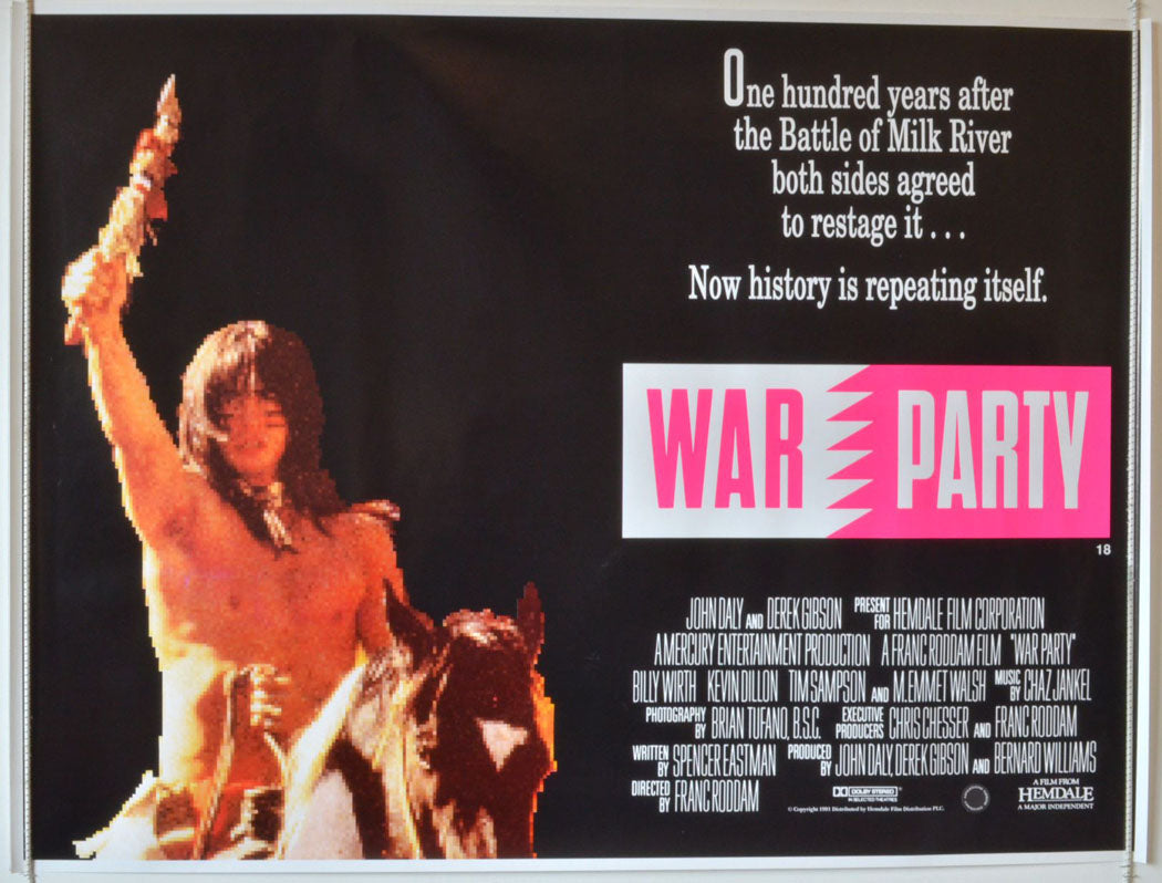 War Party  Original British Quad Poster - Movie Poster