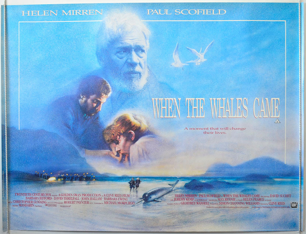 When The Whales Came   Original British Quad Poster - Movie Poster