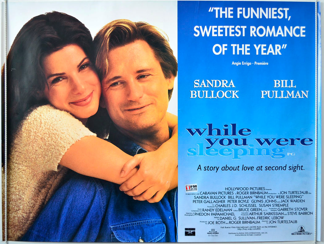 While You Were Sleeping   Original British Quad Poster - Movie Poster