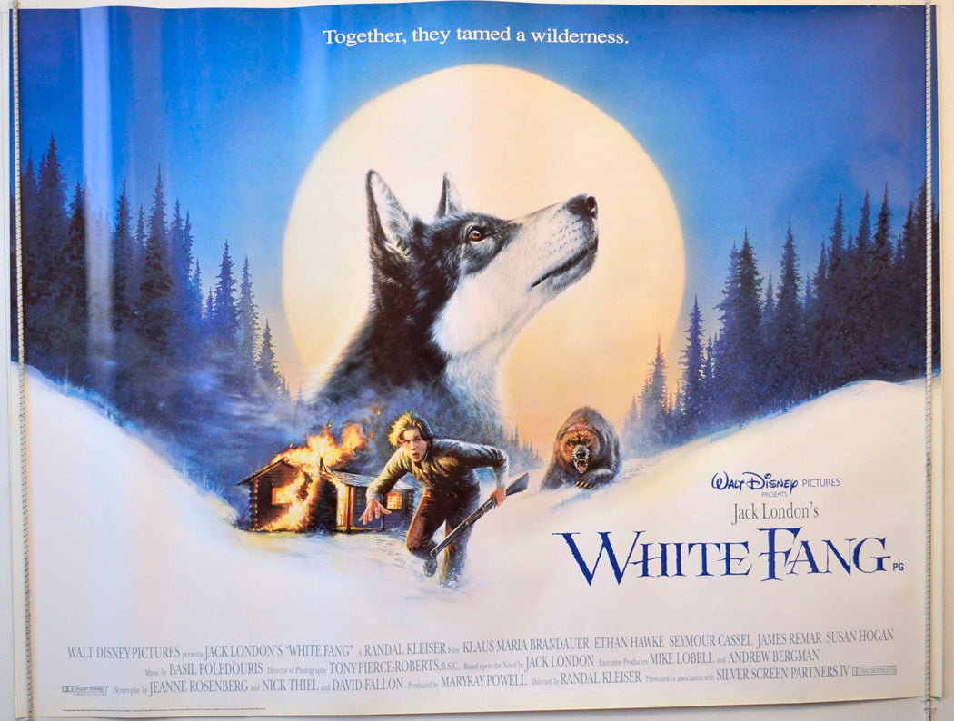 White Fang Original British Quad Poster - Movie Poster