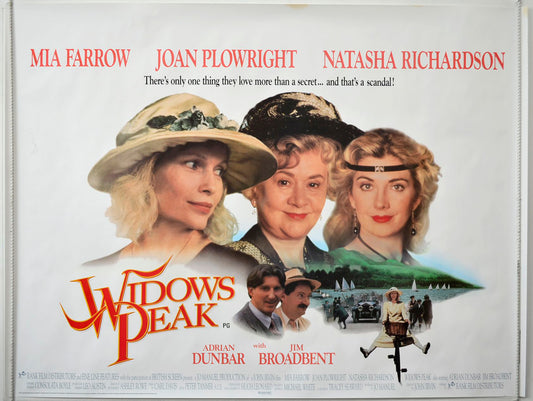 Widow's Peak   Original British Quad Poster - Movie Poster