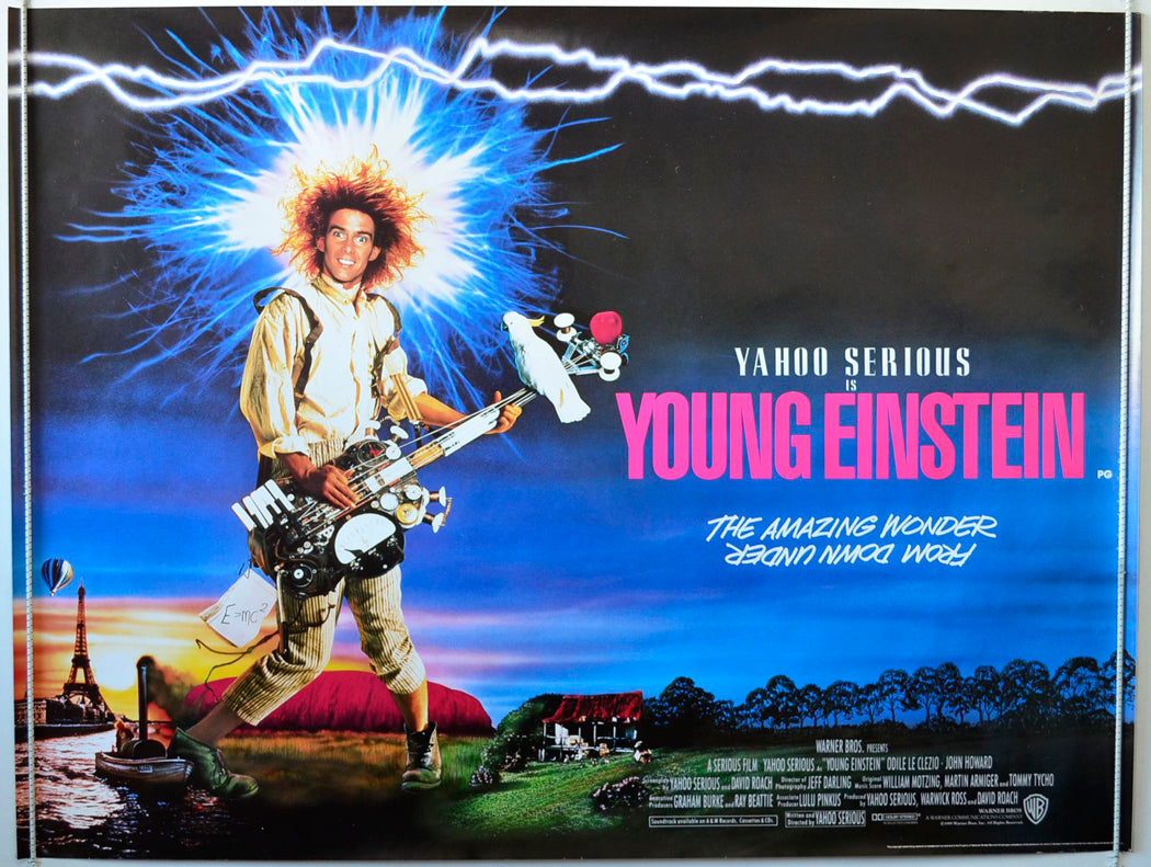 Young Einstein   Original British Quad Poster - Movie Poster