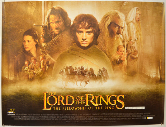 Lord Of The Rings : The Fellowship Of The Ring  Original Quad Poster - Film Poster - Movie Poster