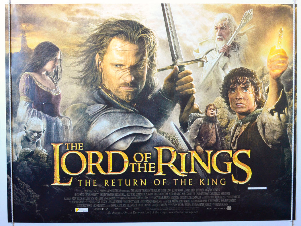 Lord Of The Rings : The Return Of The King Original British Quad Poster - Movie Poster