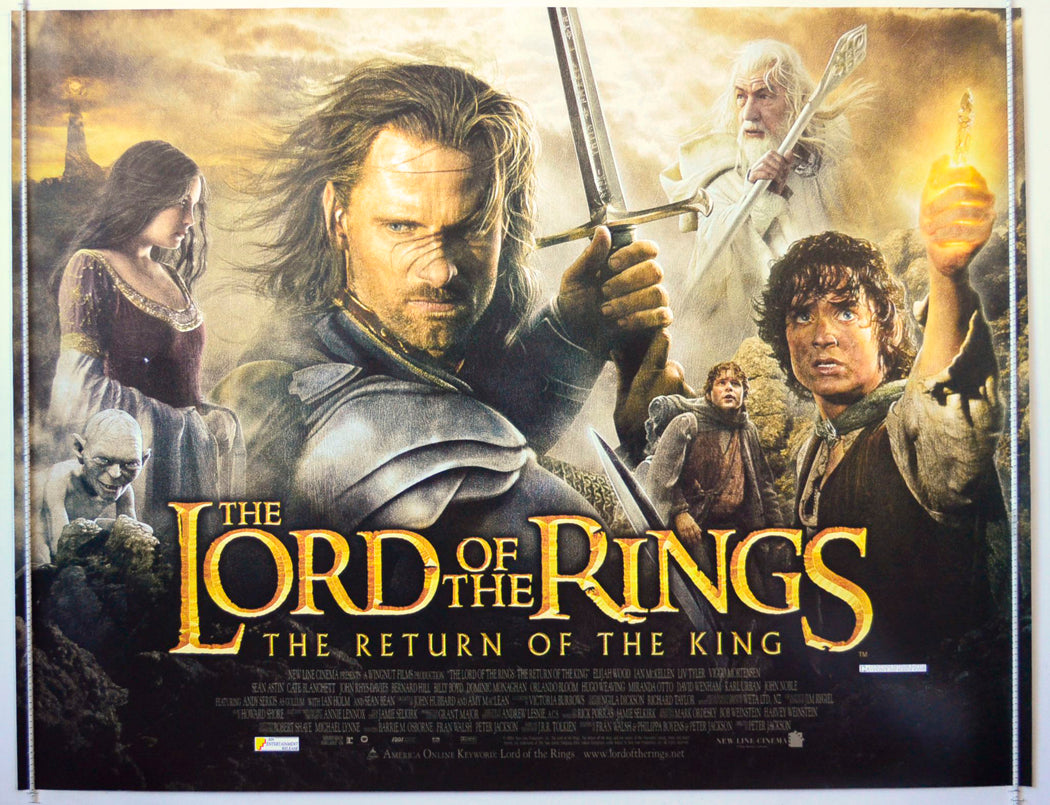 Lord Of The Rings : The Return Of The King Original British Quad Poster - Movie Poster