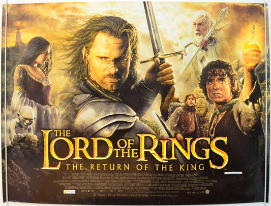 Lord Of The Rings : The Return Of The King Original British Quad Poster - Film Poster - Movie Poster 