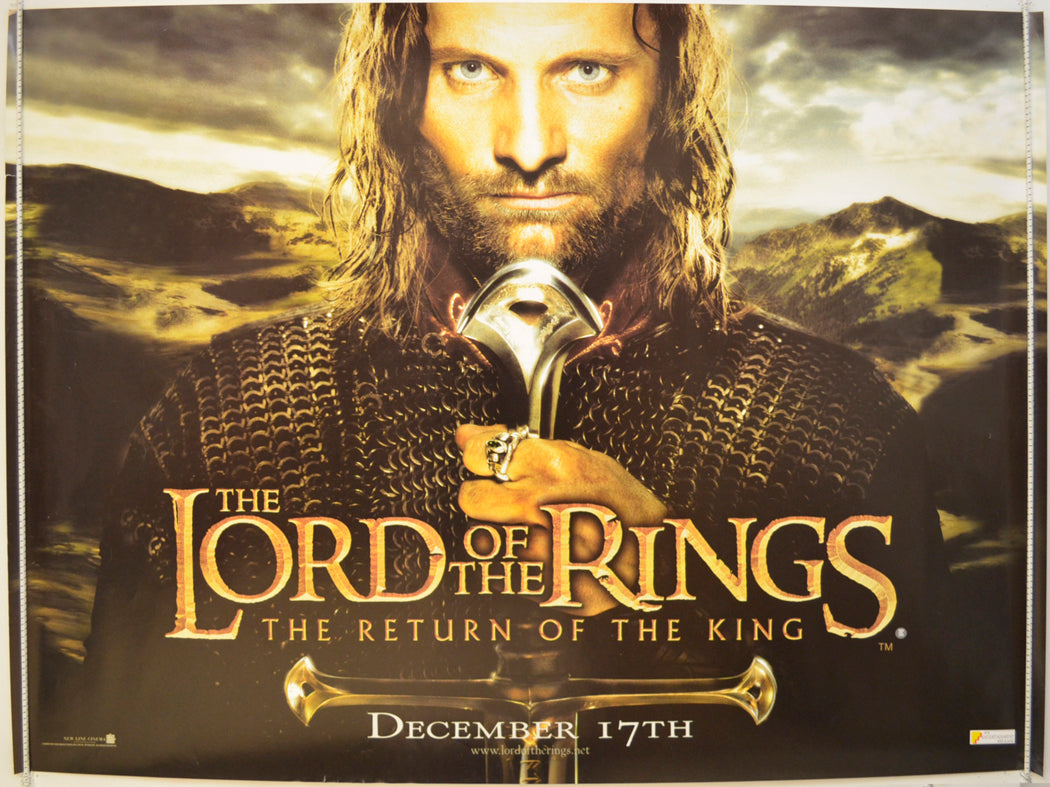 Lord Of The Rings : The Return Of The King  (Teaser / Advance Version)  Original Quad Poster - Film Poster - Movie Poster 