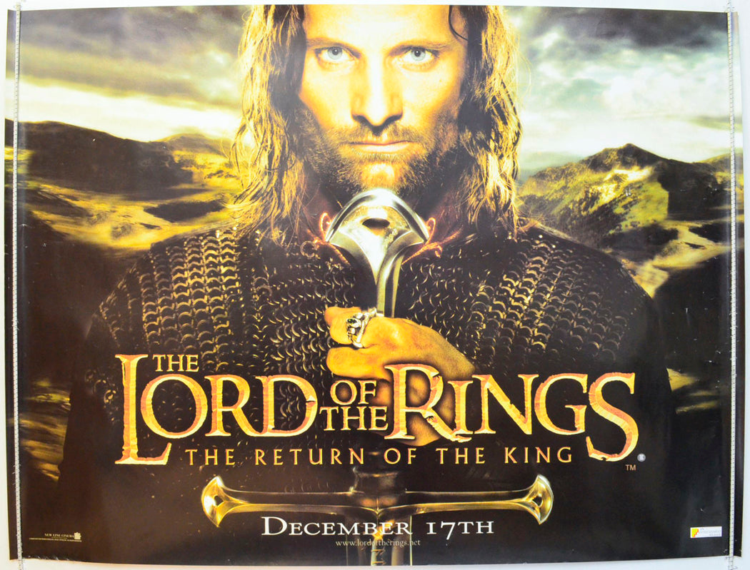 Lord Of The Rings : The Return Of The King  (Teaser / Advance Version)   Original British Quad Poster - Film Poster - Movie Poster 