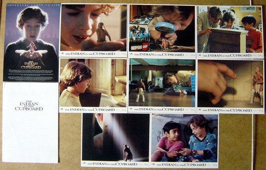 The Indian In The Cupboard  Set of 8 Lobby Cards  + 50 Page Production Information And A Colour Credits Sheet 