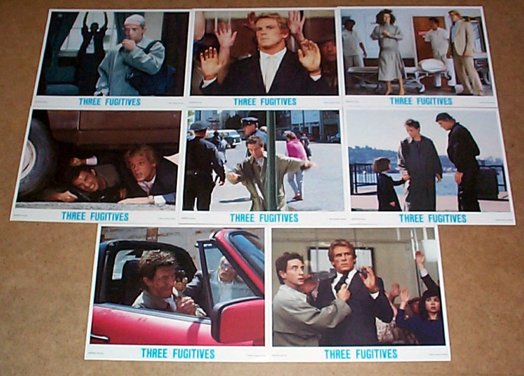 Three Fugitives  Set Of 8 Lobby Cards 