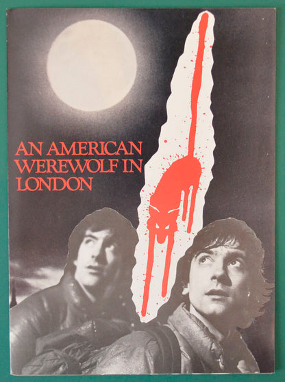 An American Werewolf In London Original 6 Page Cinema Production Information Fold-out Card 