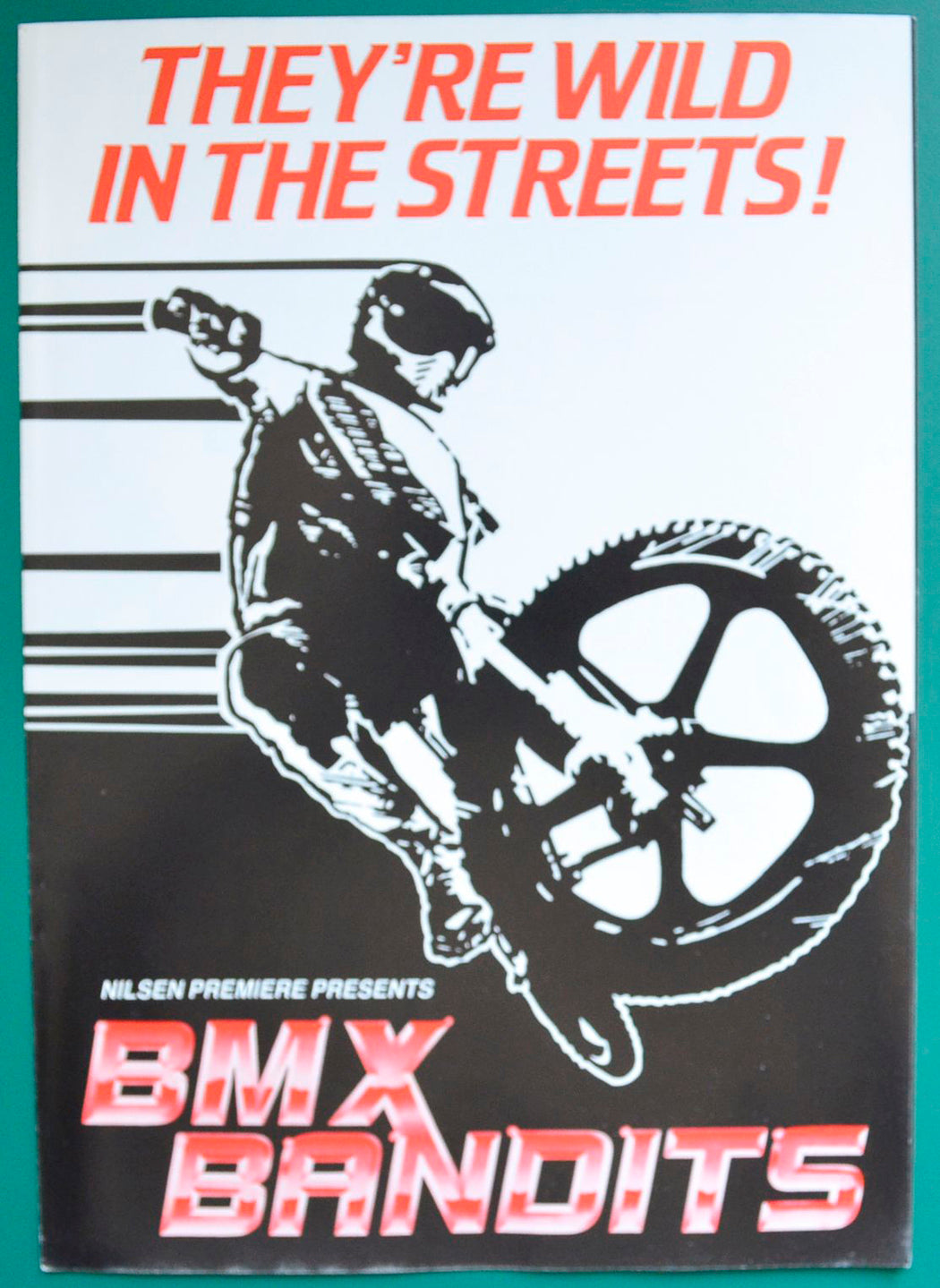 BMX Bandits Original 4 Page Cinema Exhibitors Synopsis / Credits Booklet  + 2 Page Press Release Document 