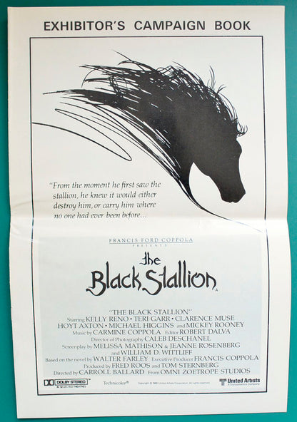 The Black Stallion Original 8 Page Cinema Exhibitor's Campaign Press Book  + Synopsis Booklet. 