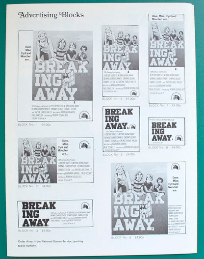 Breaking Away - Press Book - Back