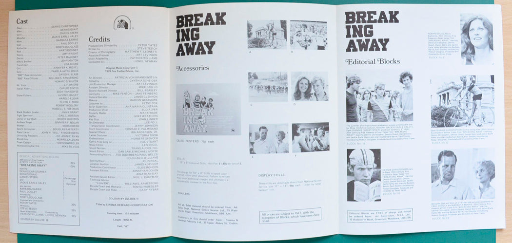 Breaking Away - Press Book - Inside