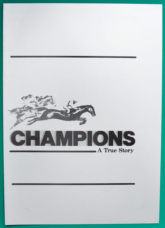 Champions Original 4 Page Cinema Exhibitor's Synopsis Booklet 