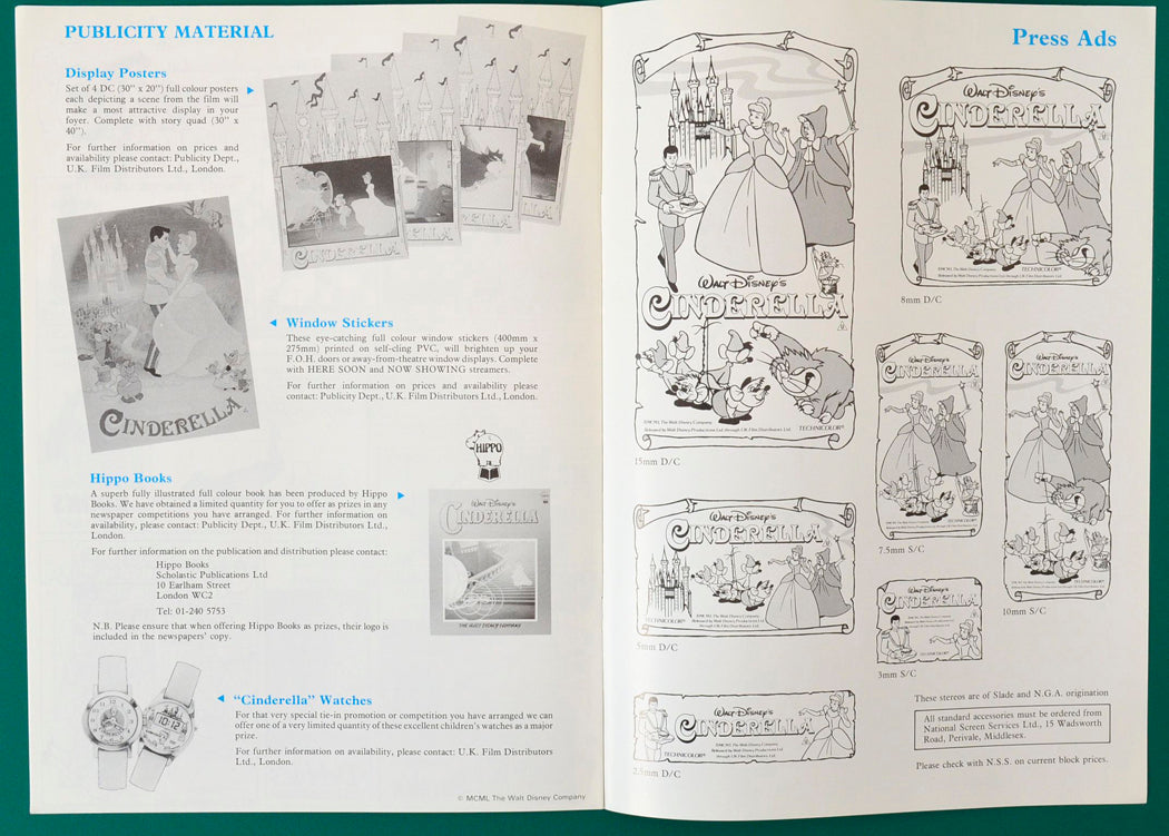 Cinderella - Press Book - Inside width="125" height="89