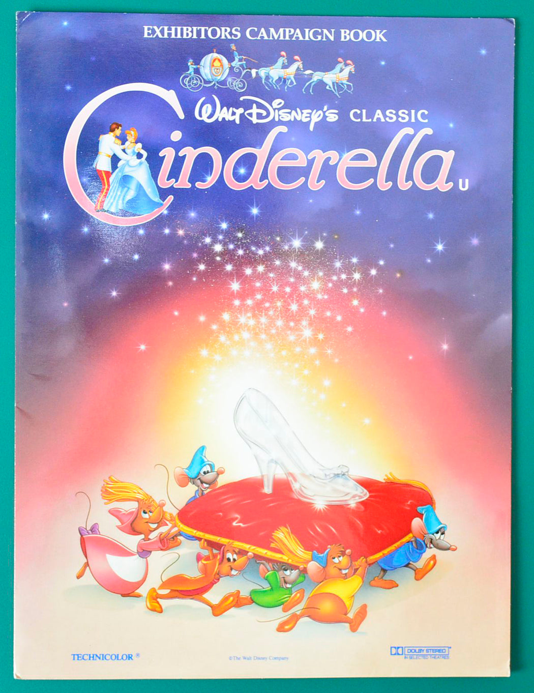 Cinderella Original 4 Sheet Cinema Exhibitors Campaign Press Book with Folder 