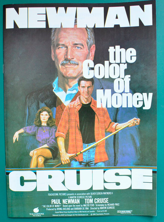 The Color Of Money Original 8 Page Cinema Exhibitor's Campaign Press Book  + Synopsis Booklet with colour front. 
