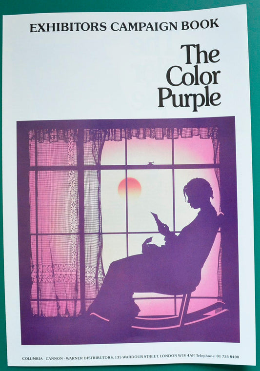 The Color Purple Original 6 Page Cinema Exhibitor's Campaign Press Book  + 63 Page Production Information Document 