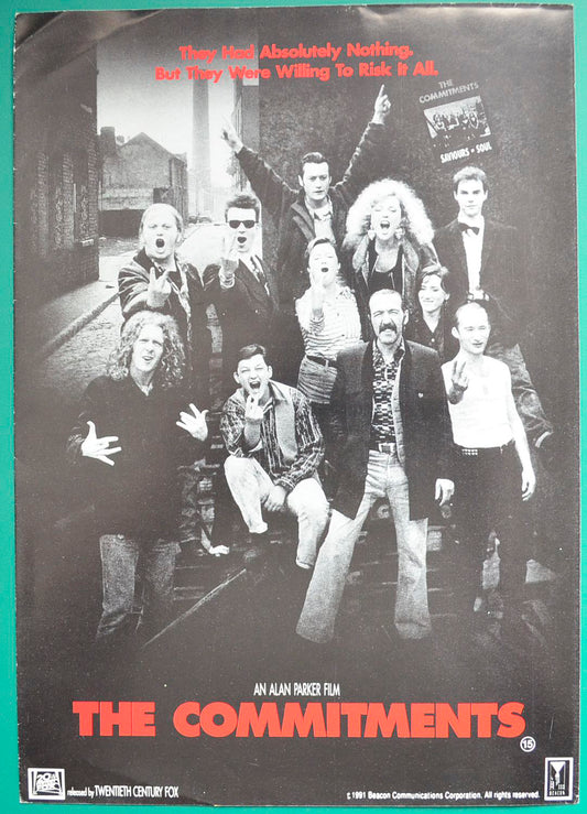 The Commitments Original 6 Page Cinema Exhibitor's Campaign Press Book  + Synopsis Booklet 