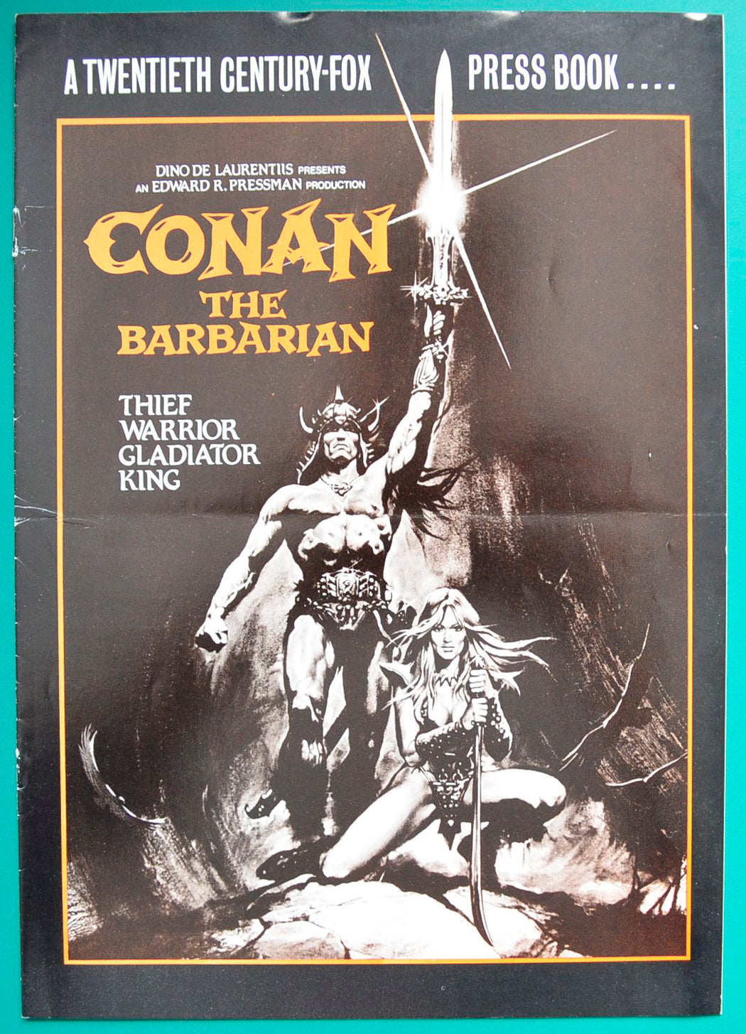 Conan The Barbarian Original 8 Page Cinema Exhibitor's Campaign Press Book  + Synopsis / Credits Booklet 