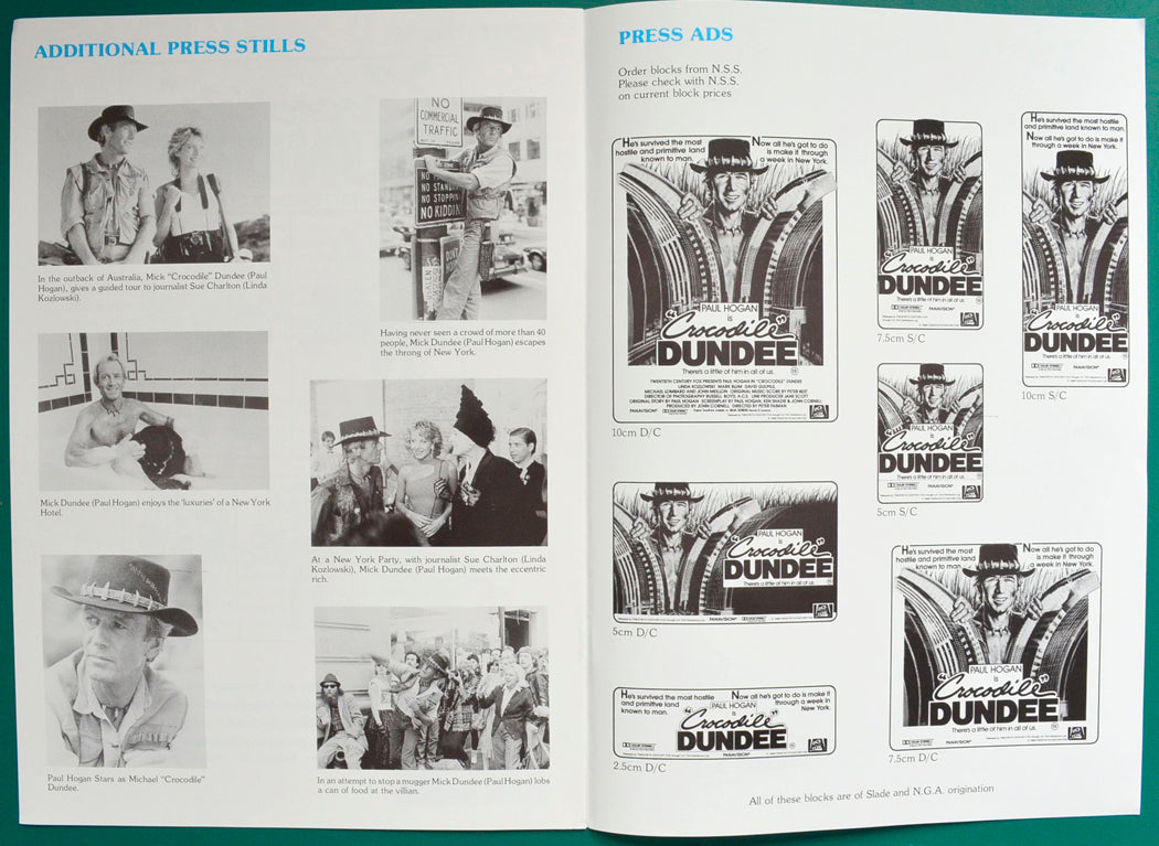 Crocodile Dundee - Press Book - Inside