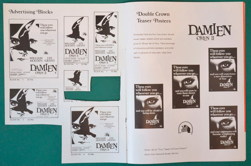 Damien Omen 2 - Press Book - Inside