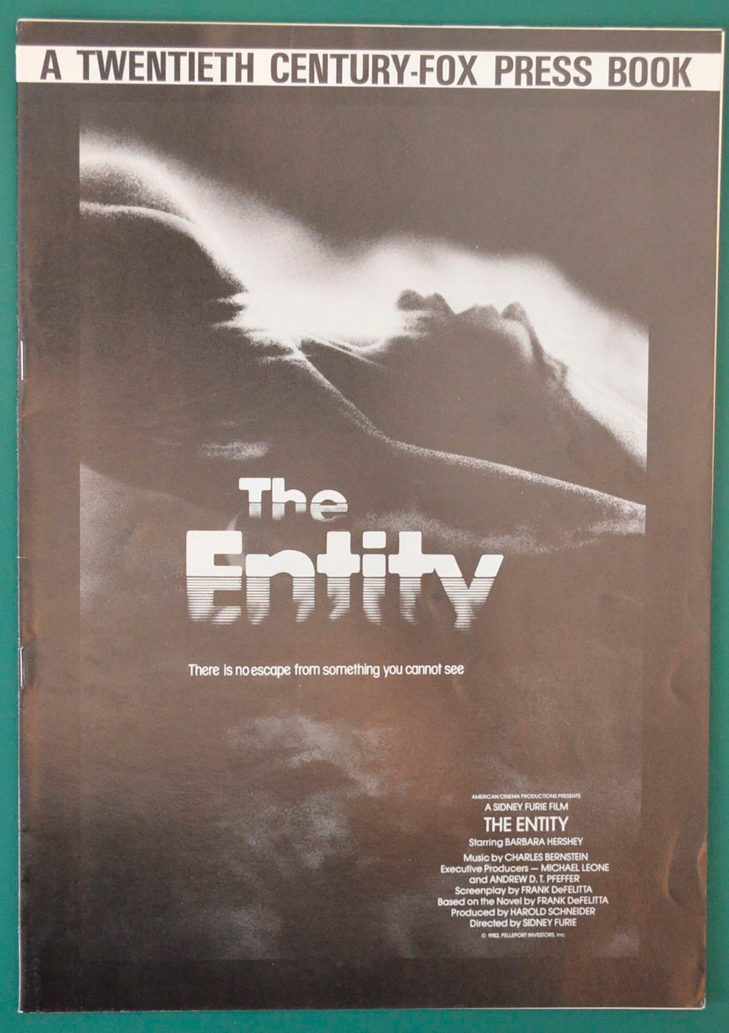 The Entity Original 8 Page Cinema Exhibitors Campaign Press Book + Synopsis / Credits Leaflet 