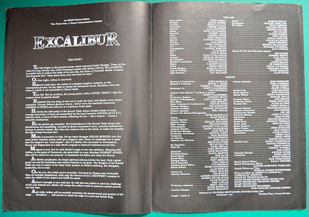 Excalibur - Synopsis - Inside