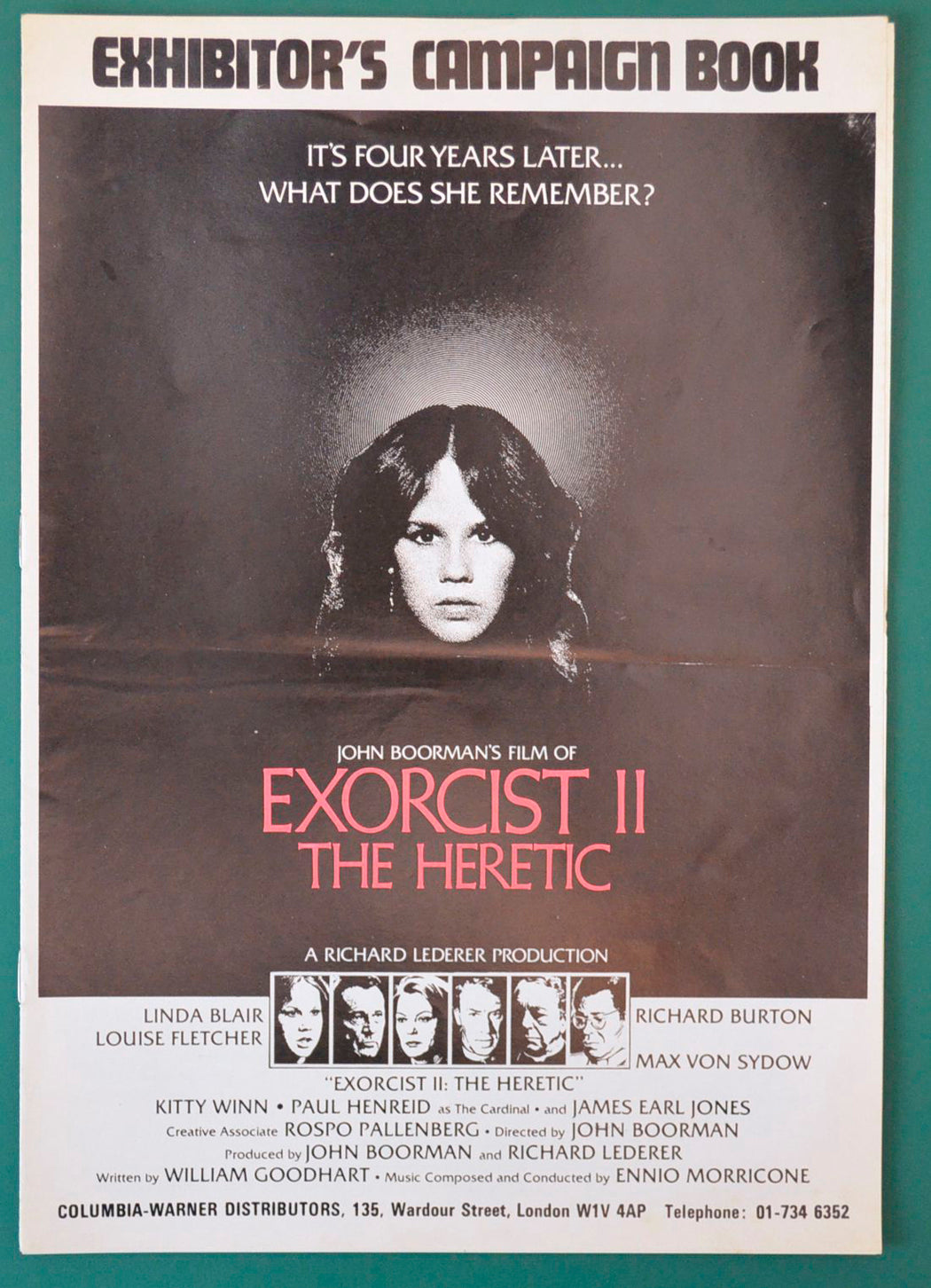 Exorcist II : The Heretic Original 8 Page Cinema Exhibitors Campaign Press Book 