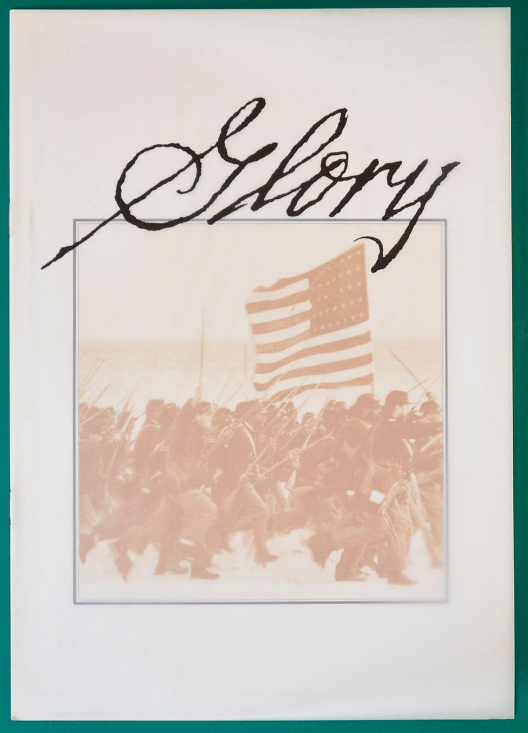 Glory Original 6 Page Cinema Exhibitors Campaign Press Book + 6 Page Synopsis / Credits Booklet + 14 Page Film Education Study Guide 