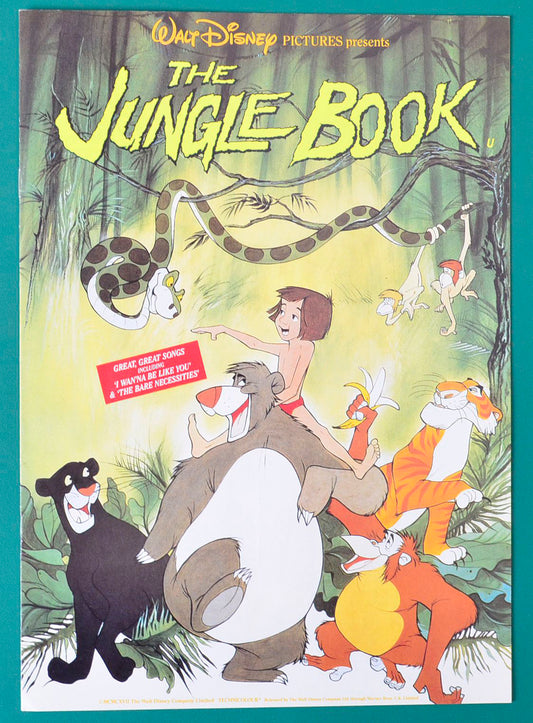 The Jungle Book Original 8 Page Cinema Exhibitors Campaign Press Book + 13 Page Production Information with outer folder 