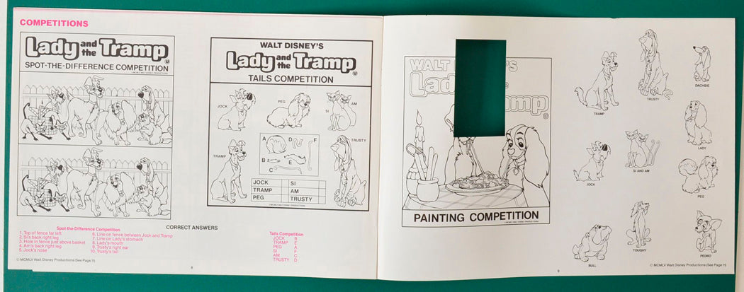 Lady And The Tramp - Press Book - Inside width="125" height="49