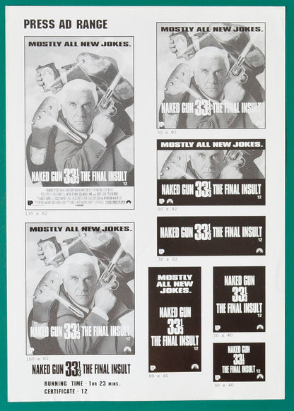 THE NAKED GUN 3 - Advertising Blocks Sheet