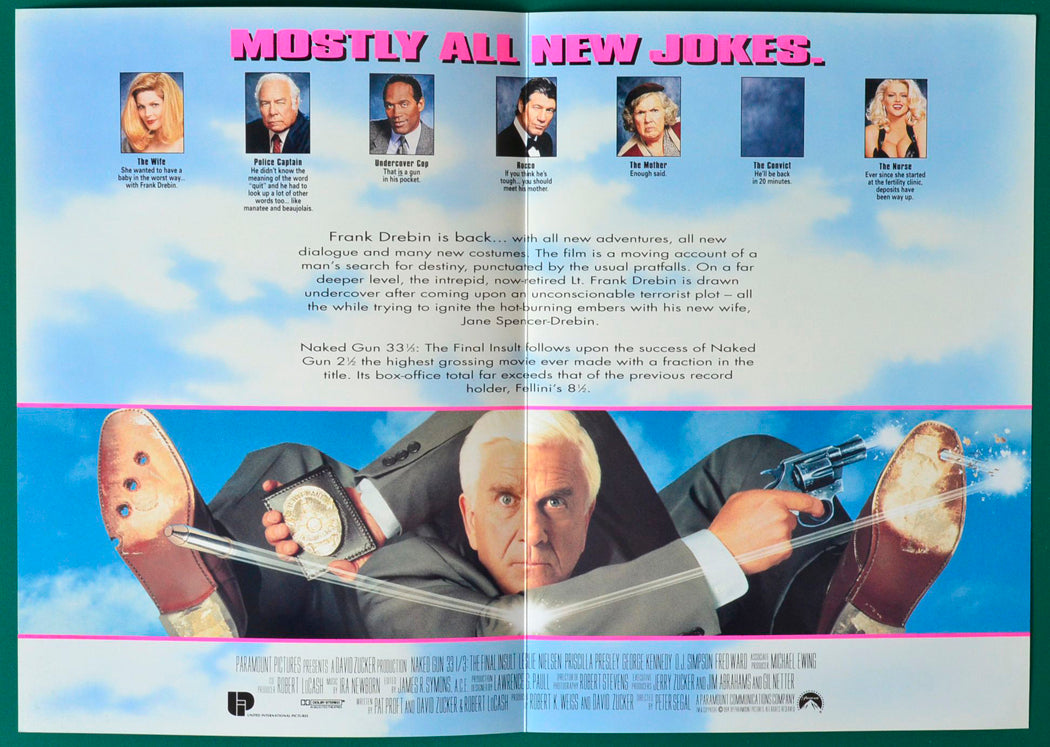 THE NAKED GUN 3 - Synopsis Booklet - Inside