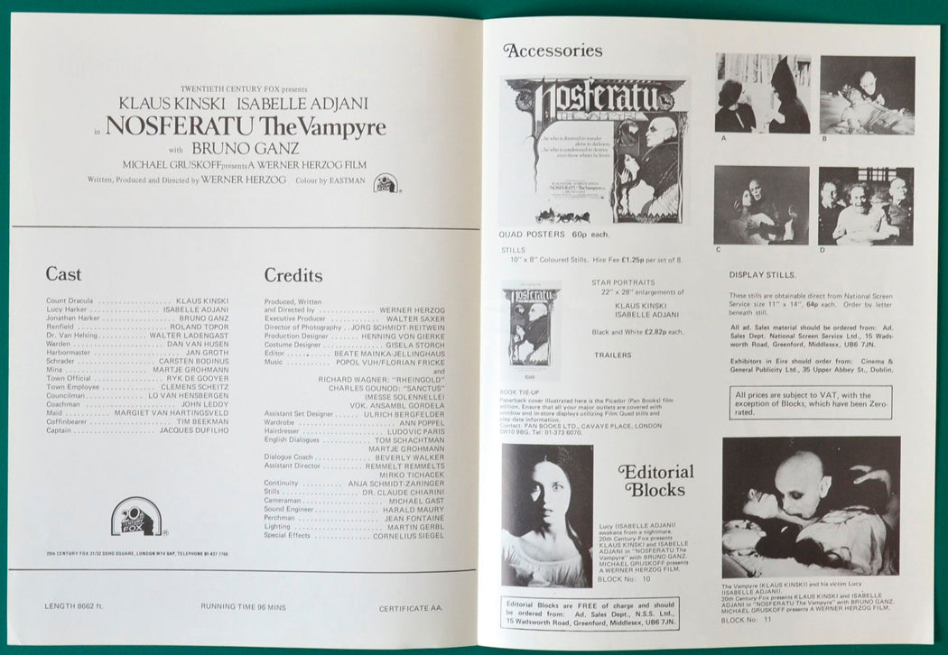 Nosferatu - Press Book - Inside width="125" height="86