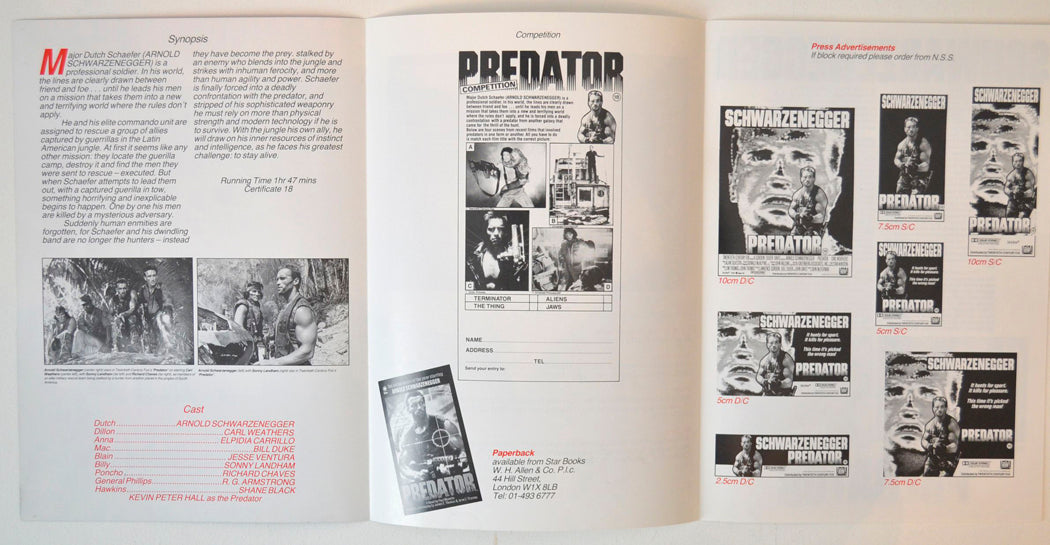 Predator - Press Book - Inside width="125" height="65