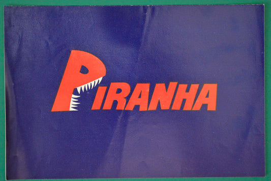 Piranha Original Cinema Synopsis / Credits Leaflet 