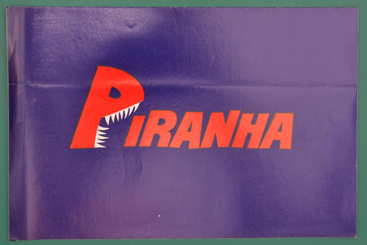 Piranha Original Cinema Synopsis / Credits Leaflet 