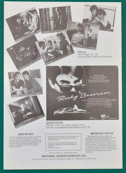 Risky Business - Press Book - Back