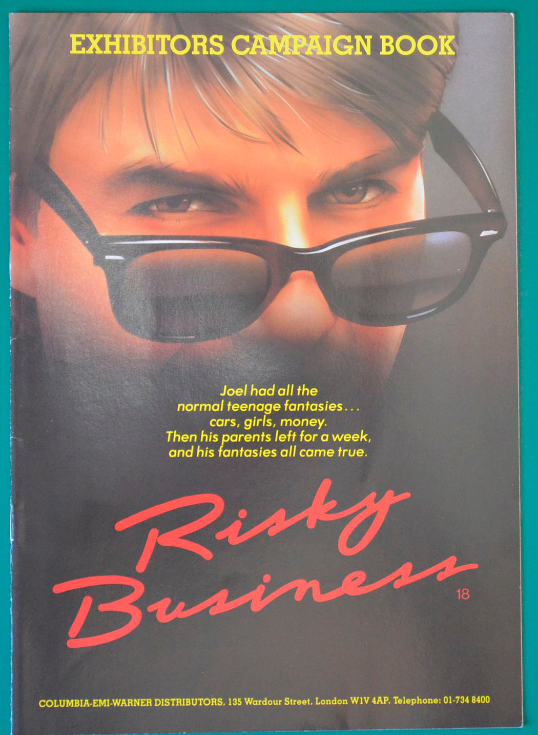 Risky Business Original 12 Page Cinema Exhibitors Campaign Press Book + Synopsis / Credits Leaflet 