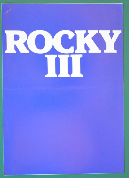 Rocky III Original 5 Page Cinema Exhibitors Campaign Press Book + Synopsis / Credits Leaflet 